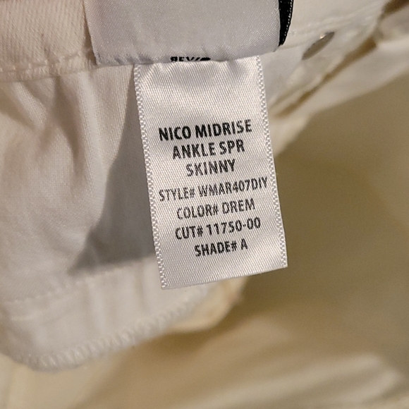 Hudson white distressed skinny jean sz 26 - Picture 3 of 6